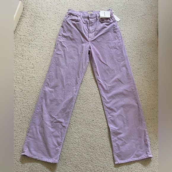 Brand new MOTHER The Tunnel Vision Sneak High-Rise Straight Corduroy Jeans (NWT) - Picture 2 of 16